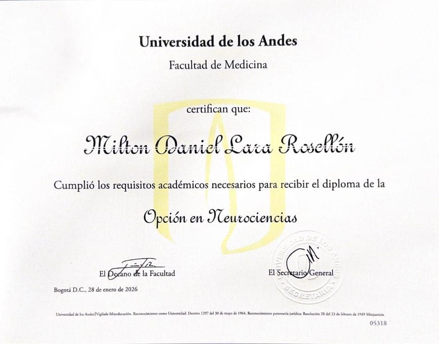 Opción en Neurociencias, Facultad de Medicina, Universidad de los Andes